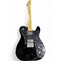 Used Squier Telecaster Custom Black Solid Body Electric Guitar Black