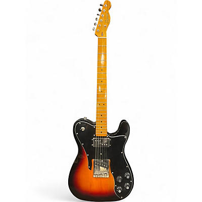 Used Squier Telecaster Custom Tobacco Burst Solid Body Electric Guitar