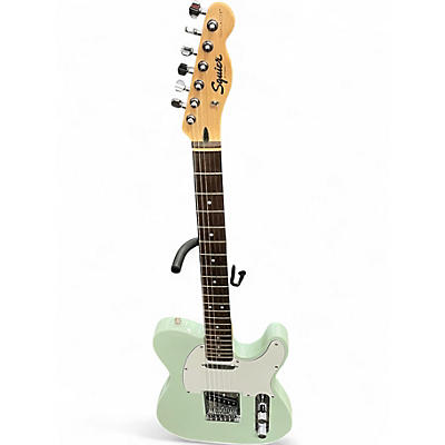 Used Squier Telecaster Foam Green Solid Body Electric Guitar