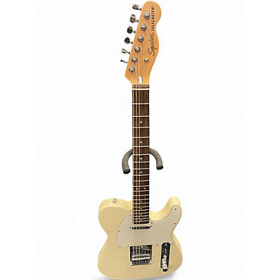 Used Squier Telecaster Olympic White Solid Body Electric Guitar