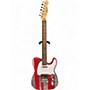 Used Squier Telecaster Red Sparkle Solid Body Electric Guitar Red Sparkle