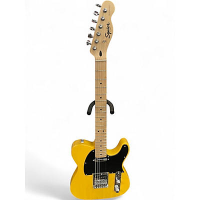 Used Squier Telecaster Yellow Solid Body Electric Guitar