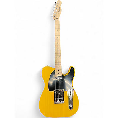 Used Squier Telecaster Yellow Solid Body Electric Guitar