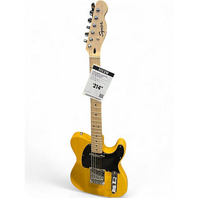 Used Squier Telecaster Yellow Solid Body Electric Guitar