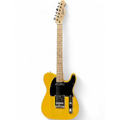 Used Squier Telecaster Yellow Solid Body Electric Guitar