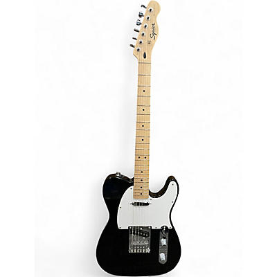 Used Squier Telecaster black Solid Body Electric Guitar
