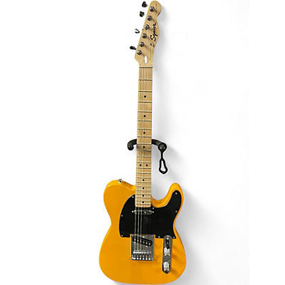 Used Squier Telecaster orange and black Solid Body Electric Guitar