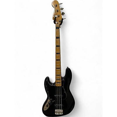 Used Squier Vintage Modified 70S Jazz Bass Black Electric Bass Guitar