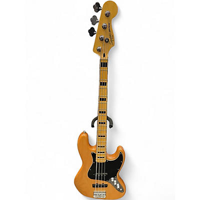 Used Squier Vintage Modified 70S Jazz Bass Natural Electric Bass Guitar