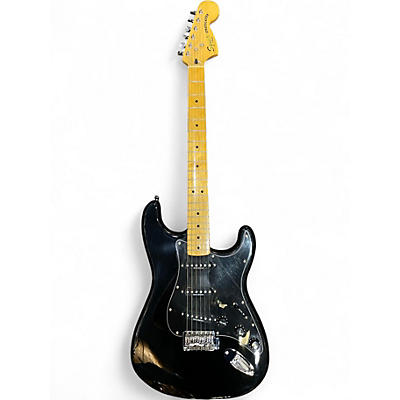 Used Squier Vintage Modified 70s Stratocaster Black Solid Body Electric Guitar