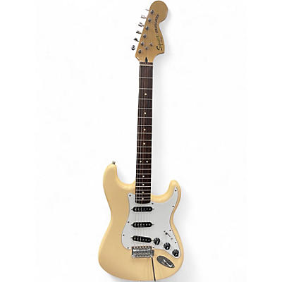Used Squier Vintage Modified 70s Stratocaster Vintage White Solid Body Electric Guitar