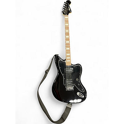 Used Squier Vintage Modified Baritone Jazzmaster Black Solid Body Electric Guitar
