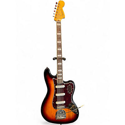 Used Squier Vintage Modified Bass VI 2 Tone Sunburst Electric Bass Guitar