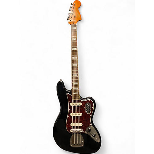 Used Squier Vintage Modified Bass VI BLACK Electric Bass Guitar BLACK