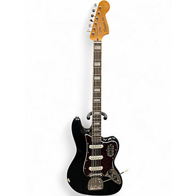 Used Squier Vintage Modified Bass VI Black Electric Bass Guitar