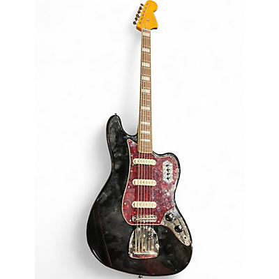 Used Squier Vintage Modified Bass VI Black Electric Bass Guitar