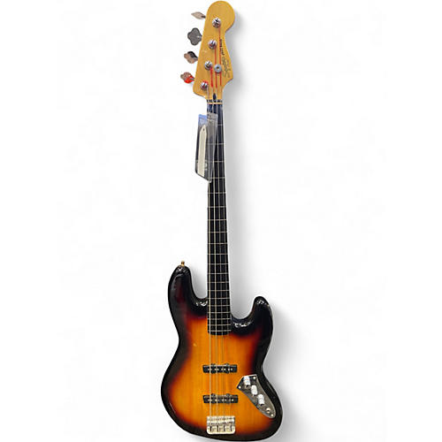 Used Squier Vintage Modified Fretless Jazz Bass 3 Color Sunburst Electric Bass Guitar 3 Color Sunburst