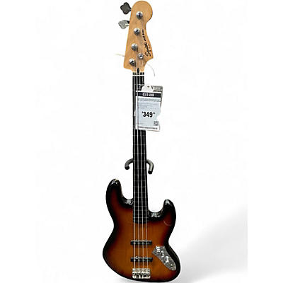 Used Squier Vintage Modified Fretless Jazz Bass Sunburst Electric Bass Guitar