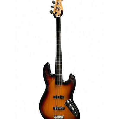 Used Squier Vintage Modified Fretless Jazz Bass Tobacco Burst Electric Bass Guitar