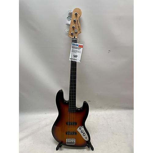 Squier Used Squier Vintage Modified Fretless Jazz Bass Tobacco Sunburst Electric Bass Guitar Tobacco Sunburst