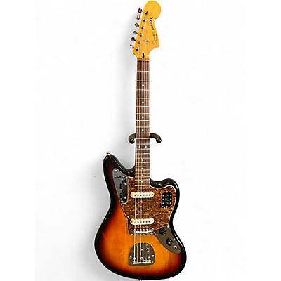 Used Squier Vintage Modified Jaguar 3 Tone Sunburst Solid Body Electric Guitar
