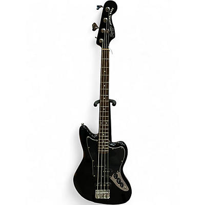 Used Squier Vintage Modified Jaguar Bass Black Electric Bass Guitar