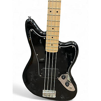 Used Squier Vintage Modified Jaguar Bass Black Electric Bass Guitar