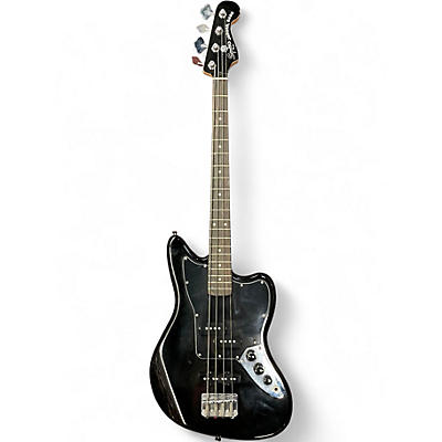Used Squier Vintage Modified Jaguar Bass Black Electric Bass Guitar