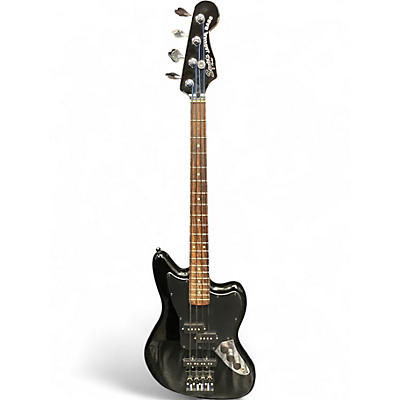 Used Squier Vintage Modified Jaguar Bass Black Electric Bass Guitar