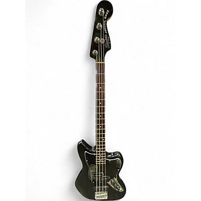 Used Squier Vintage Modified Jaguar Bass Black Electric Bass Guitar