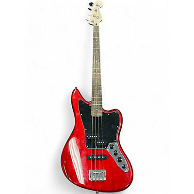 Squier Used Squier Vintage Modified Jaguar Bass Candy Apple Red Electric Bass Guitar