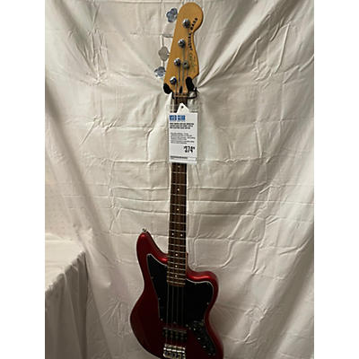 Used Squier Vintage Modified Jaguar Bass Hb Candy Apple Red Electric Bass Guitar