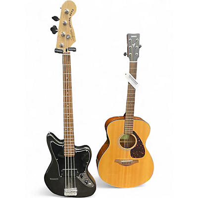 Used Squier Vintage Modified Jaguar Bass Metallic Gray Electric Bass Guitar