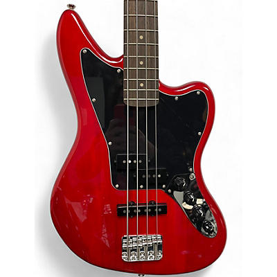 Squier Used Squier Vintage Modified Jaguar Bass Red Electric Bass Guitar