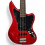 Used Squier Used Squier Vintage Modified Jaguar Bass Red Electric Bass Guitar Red