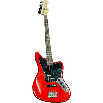 Squier Used Squier Vintage Modified Jaguar Bass Red Electric Bass Guitar