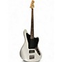 Used Squier Vintage Modified Jaguar Bass Silver Electric Bass Guitar Silver