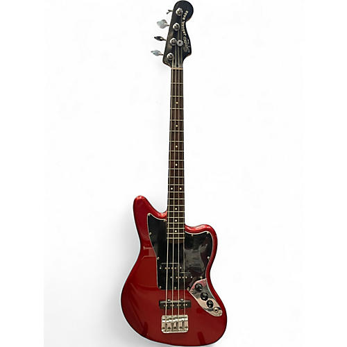 Used Squier Vintage Modified Jaguar Bass Special Candy Apple Red Electric Bass Guitar Candy Apple Red