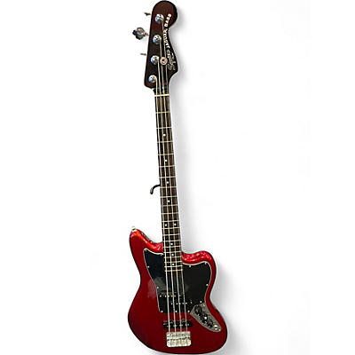 Used Squier Vintage Modified Jaguar Bass Special Candy Apple Red Electric Bass Guitar