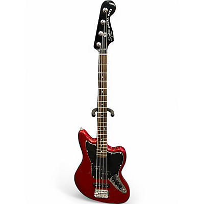 Used Squier Vintage Modified Jaguar Bass Special Red Electric Bass Guitar