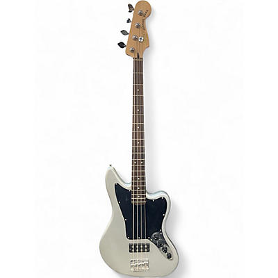 Used Squier Vintage Modified Jaguar Bass Special Silver Electric Bass Guitar