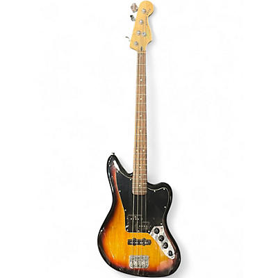 Used Squier Vintage Modified Jaguar Bass Sunburst Electric Bass Guitar