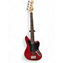 Used Squier Vintage Modified Jaguar Bass V 5 String Crimson Red Trans Electric Bass Guitar Crimson Red Trans