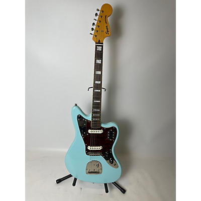 Squier Used Squier Vintage Modified Jaguar Blue Solid Body Electric Guitar