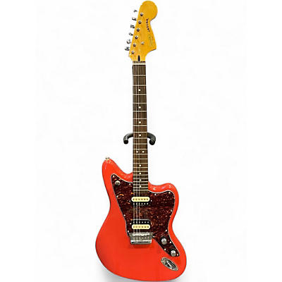 Used Squier Vintage Modified Jaguar Fiesta Red Solid Body Electric Guitar