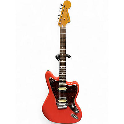 Used Squier Vintage Modified Jaguar Red Solid Body Electric Guitar