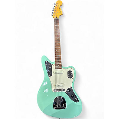 Used Squier Vintage Modified Jaguar Surf Green Solid Body Electric Guitar