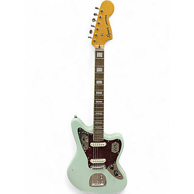 Used Squier Vintage Modified Jaguar Surf Green Solid Body Electric Guitar