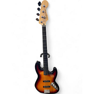 Used Squier Vintage Modified Jazz Bass 3 Color Sunburst Electric Bass Guitar