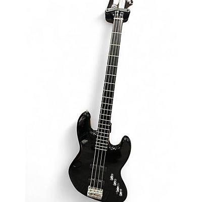 Used Squier Vintage Modified Jazz Bass Black Electric Bass Guitar